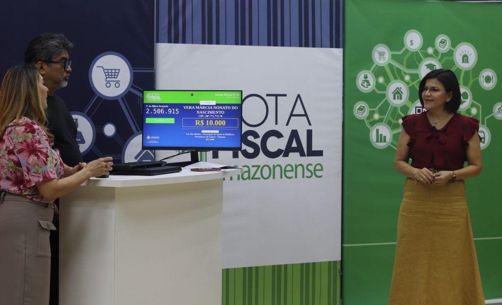 Moradores de sete municípios foram contemplados no sorteio mensal e regional da Nota Fiscal Amazonense 5 Sefaz sorteio nota fiscal Amazonense foto divulgacao 1 1024x622 1