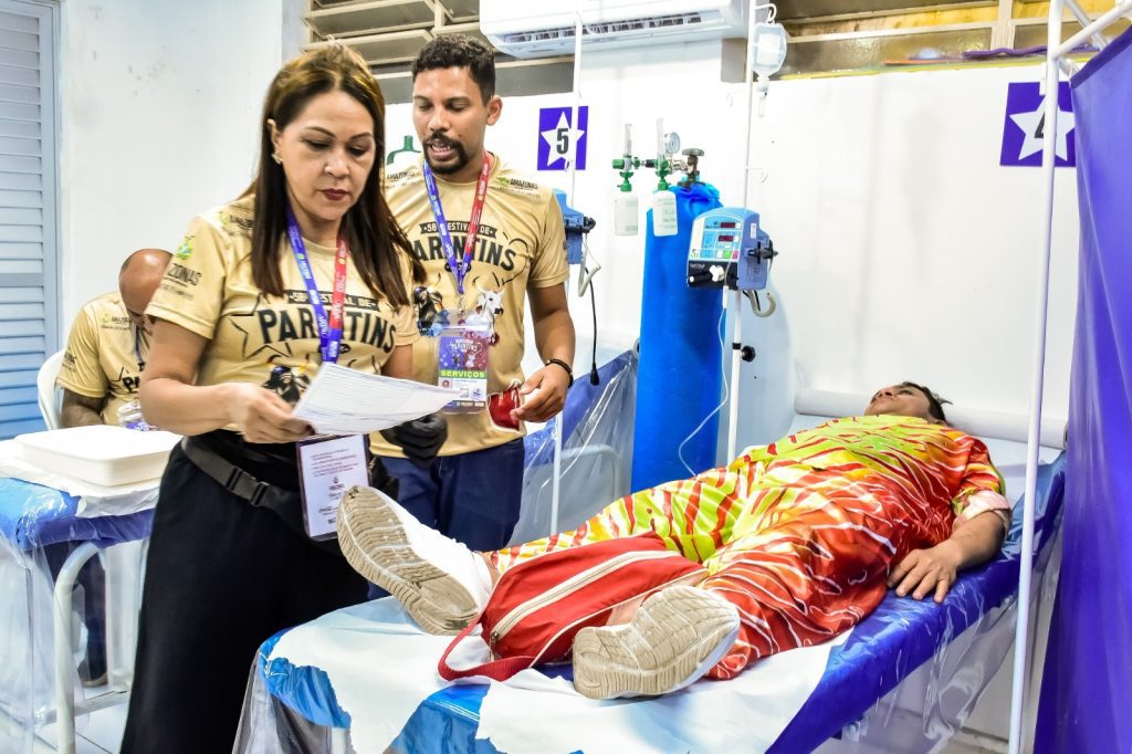 Festival de Parintins 2025: SES-AM registra mais de 2,8 mil atendimentos de saúde no primeiro dia de apresentações no Bumbódromo 8 f532a95e 9227 40d2 8f3a afdf6338714c 1024x682 1