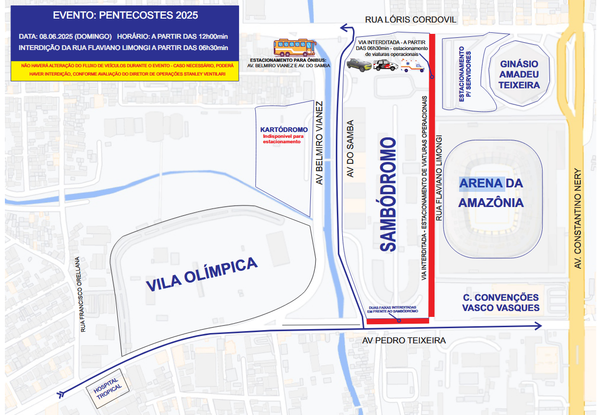 transito Pentecostes 2025