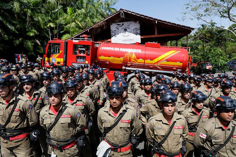 Simulado de atendimento a ocorrência de incêndio florestal reúne mais de 250 militares do Corpo de Bombeiros do Amazonas Informe Manaus CBMAM SIMULADO FOTOS ALEX PAZUELLO 3
