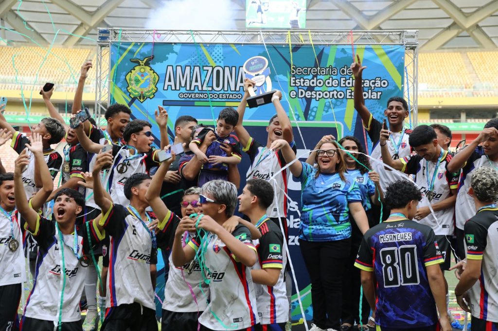Disputas na Arena da Amazônia marcam o encerramento da 46ª edição do JEAs Informe Manaus Desporto Escolar Final do JEAs 2025 foto Euzilvado Queiroz 4 1024x682 1