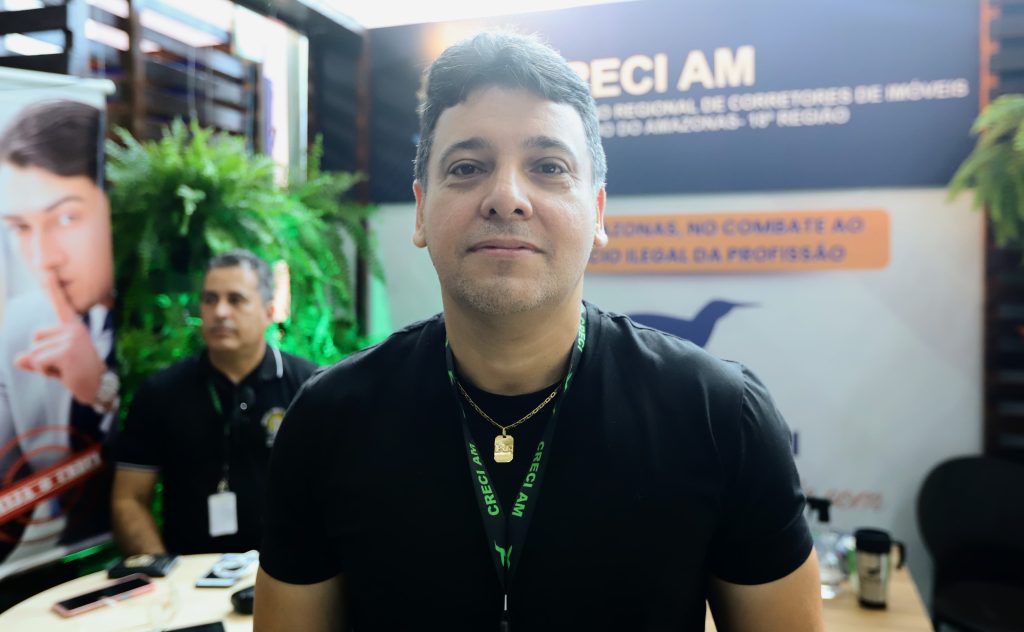 Feirão Amazonas Meu Lar: Governo do Estado destaca o papel do Creci-AM e reforça a importância de corretor registrado Informe Manaus PRESIDENTE CRECIAM PAULO CARVALHO FOTO PAULA PESSOA UGPE 1024x632 1