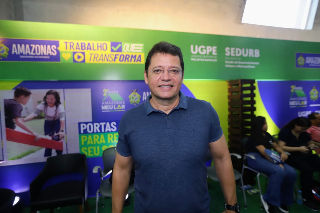 Feirão Amazonas Meu Lar: Governo do Estado destaca o papel do Creci-AM e reforça a importância de corretor registrado Informe Manaus SECRETARIO SEDURB UGPE MARCELLUS CAMPELO FOTO PAULA PESSOA 1024x683 1